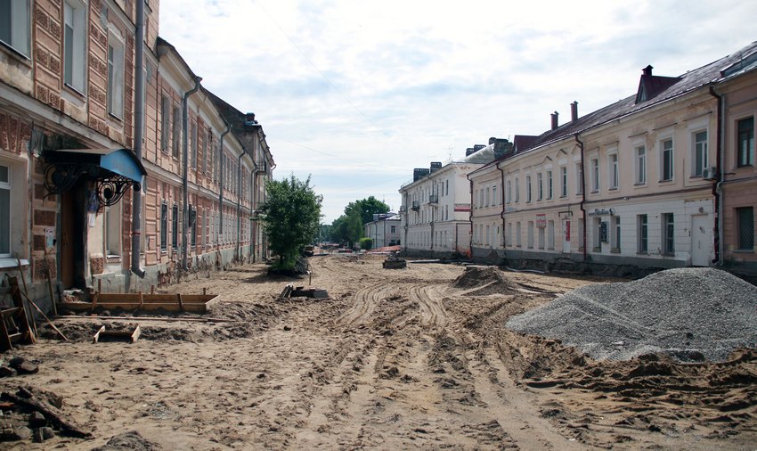 Великий Новгород, Ильина улица, реконструкция
